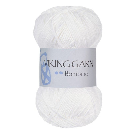 Viking garn Bambino - Hvid 400