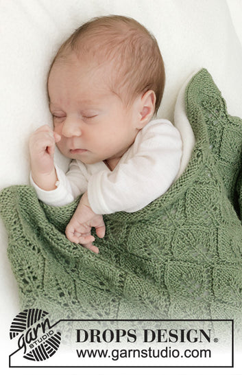 Endless Evergreen Blanket - Strikket i Baby merino