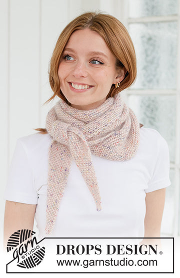 Candy Sprinkles Shawl - strikket i baby merino