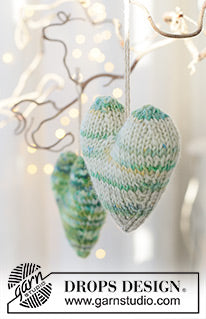 Drops strikkekit Winter Pine Hearts