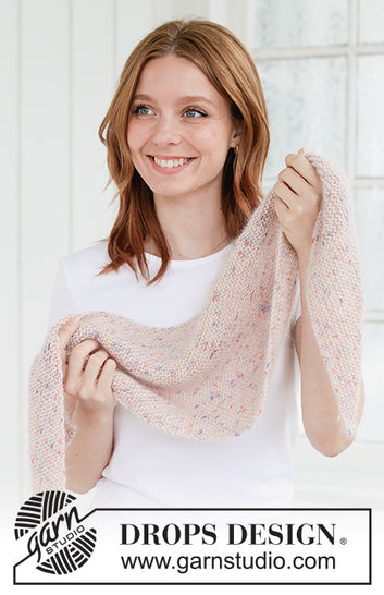 Candy Sprinkles Shawl - strikket i baby merino
