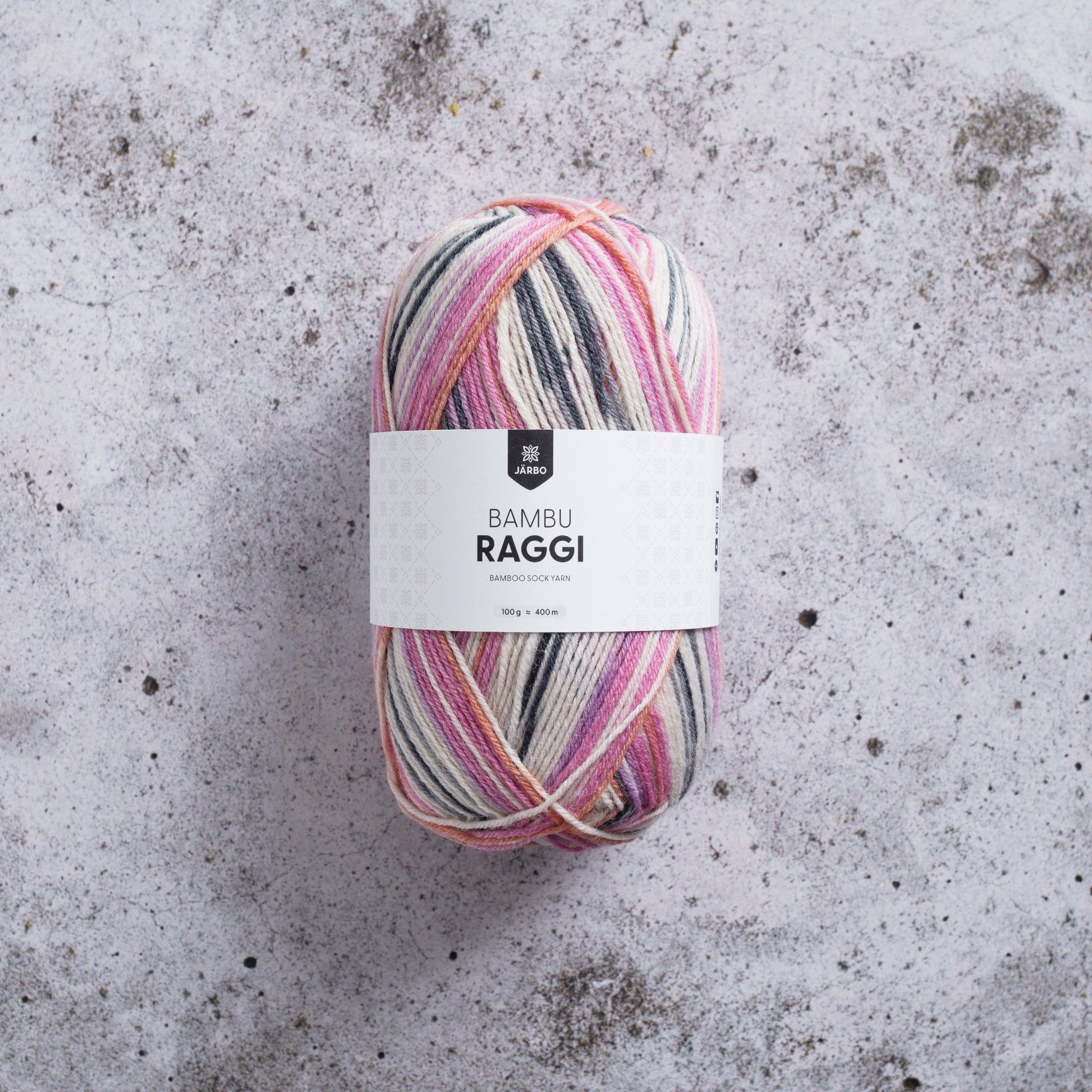 Järbo Bambu Raggi 100 gram - 17207 Flamingo