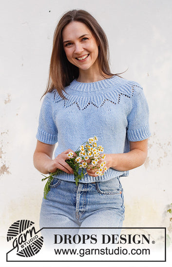 Echo Mountain Top - strikket i drops paris