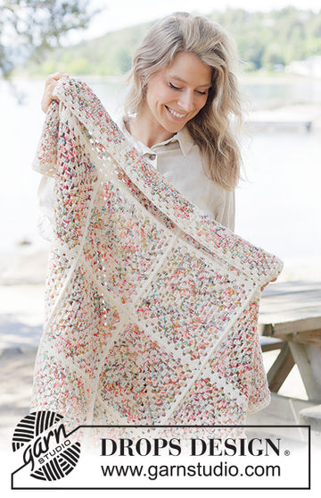 Wildflower Bloom Blanket - hæklet i fiesta