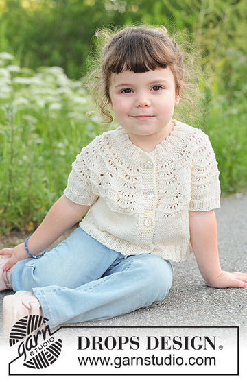 Marshmallow Morning Cardigan - strikket i Safran ell baby merino