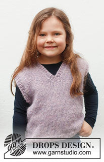 Drops strikkekit Lavender Smiles 2-6 år