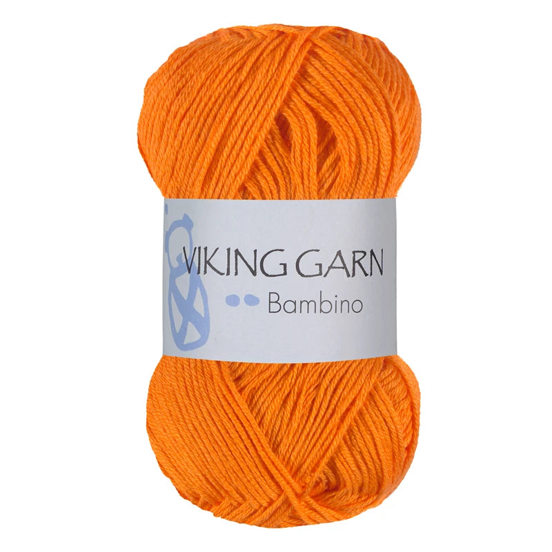 Viking garn Bambino - 454 Stærk orange