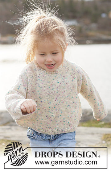 Snow Funfetti Sweater - strikket i baby merino