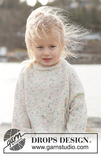 Snow Funfetti Sweater - strikket i baby merino