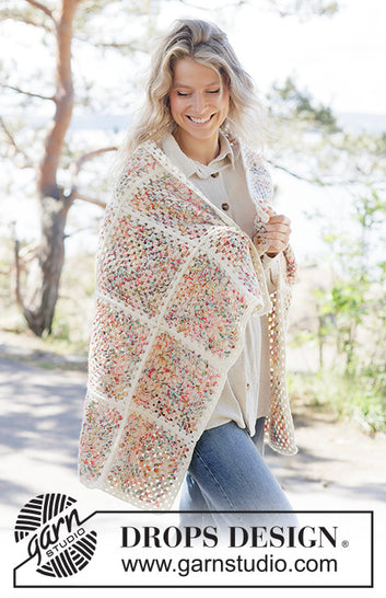 Wildflower Bloom Blanket - hæklet i fiesta