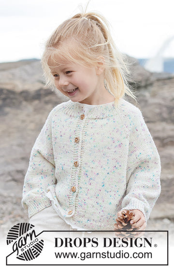 Snow Funfetti Cardigan - strikket i baby merino
