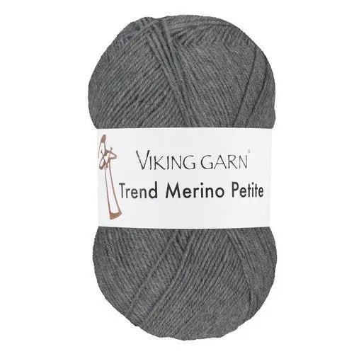Viking garn Trend Merino Petite - 315 Mørk Gråmeleret