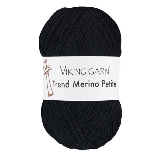 Viking garn Trend Merino Petite - 303 Sort