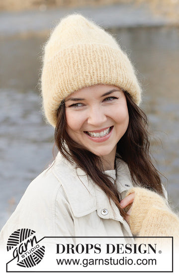 Sunny Bloom Hat - strikket i Melody ell Brushed alpaca