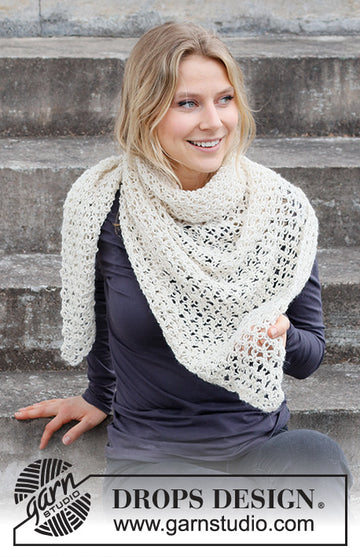 Snow Star Wrap - Hæklet i Puna