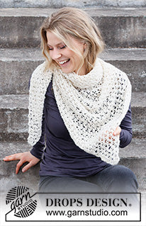 Snow Star Wrap - Hæklet i Puna