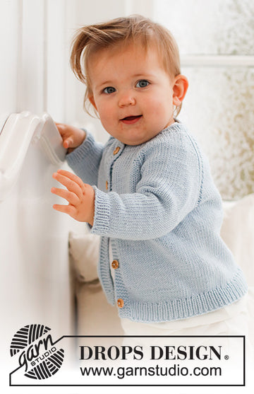 Dream in Blue Cardigan - strikket i extra merino fine