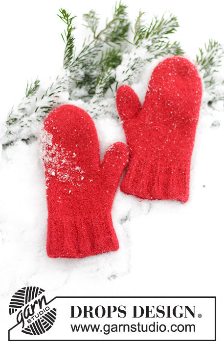 Drops strikkekit Snowslide Mittens