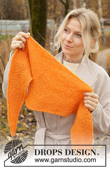 Drops strikkekit Cantaloupe Shawl