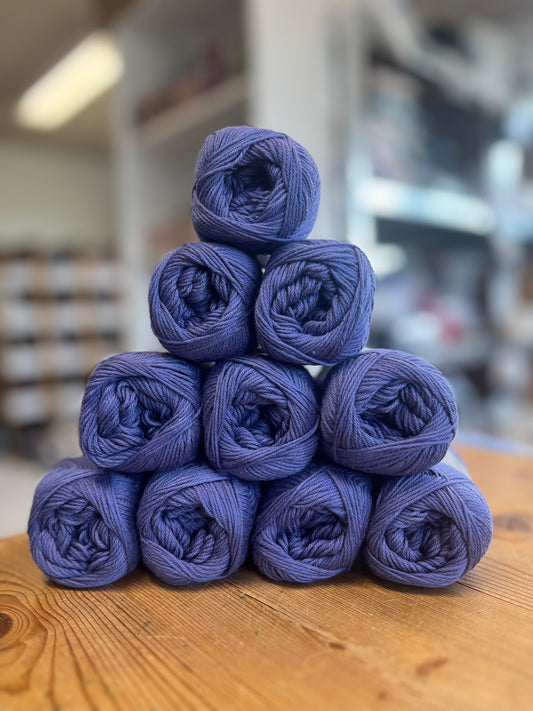 Bomuld 8/4 🧶 417 Mørk Lilla