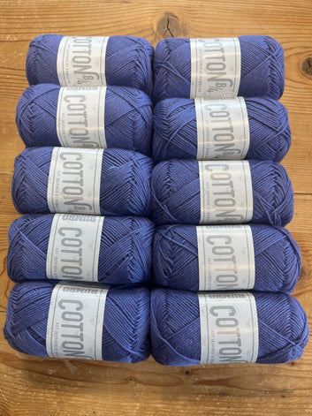 Bomuld 8/4 🧶 417 Mørk Lilla