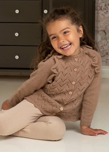 Sahara-jakke - Strikket i Trend merino petit