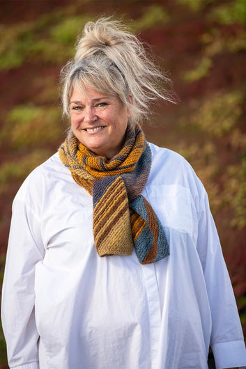 Karens tørklæde - strikket i Taormina