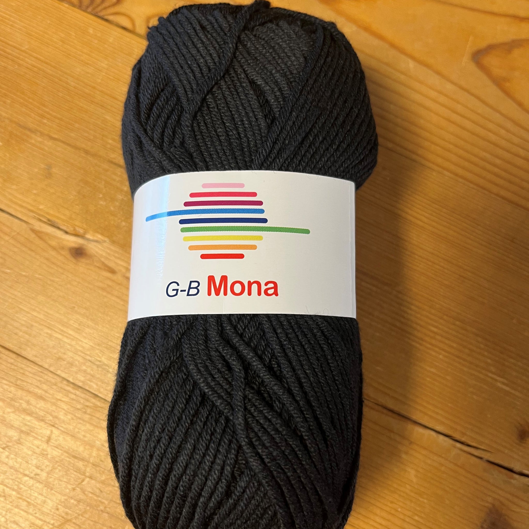 G-B Mona- Sort fv-4 bomuld/acryl