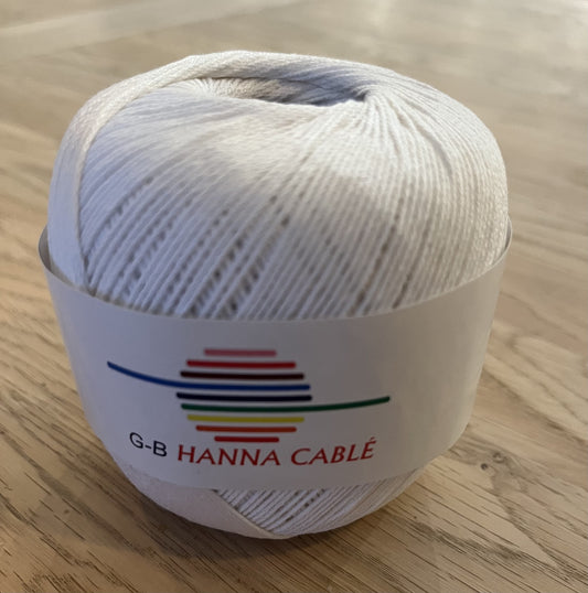 Hanna Cable 100% Mercerisiert bomuld