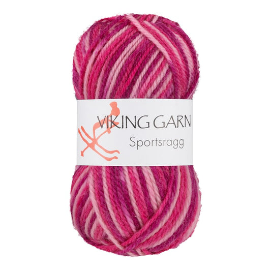 Viking garn Sportsragg - 564 Multi Rosa