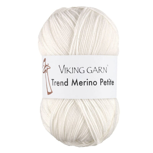 Viking garn Trend Merino Petite - 300 Hvid