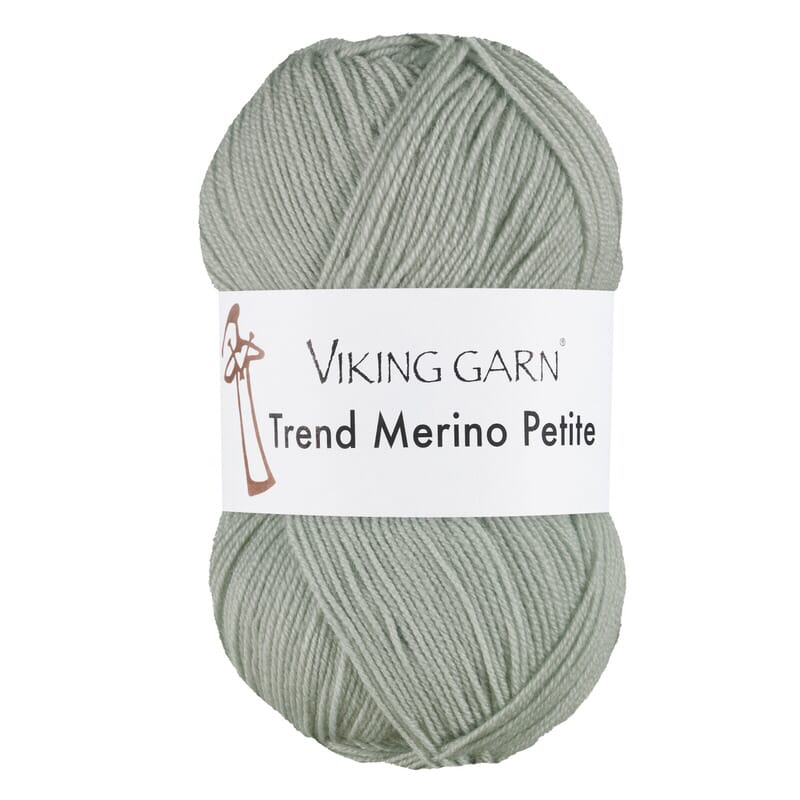 Viking garn Trend Merino Petite - 334 Støvet lys grøn