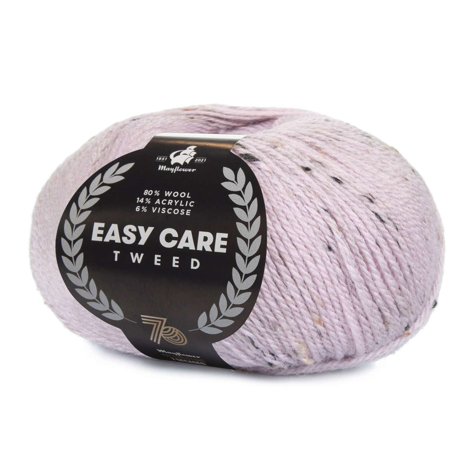 Mayflower Easy Care Tweed - 405 Sart lilla