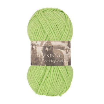 Viking garn Eco Highland Wool - 231 lys grøn