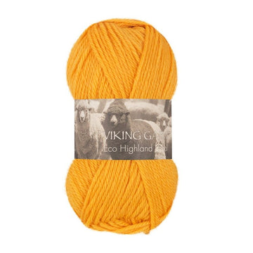 Viking garn Eco Highland Wool - 245 gul