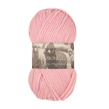 Viking garn Eco Highland Wool - 263 lys rosa