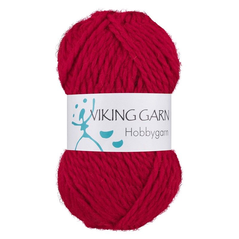 Viking garn Hobbygarn - 960 Mørk Rød