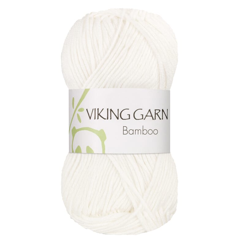 Viking garn Bamboo Hvid 600