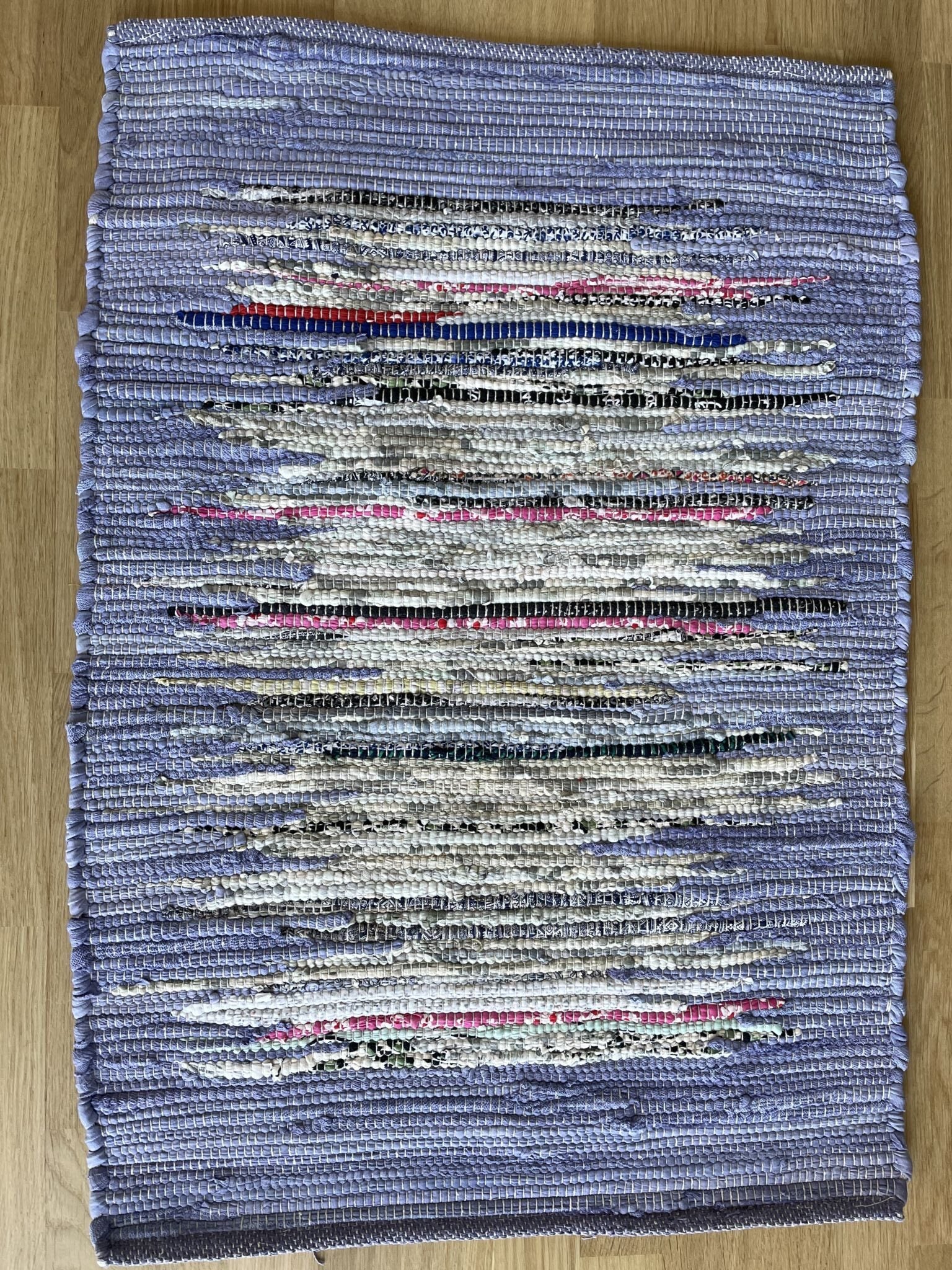 Rag Tæppe 60x90 Lavendel