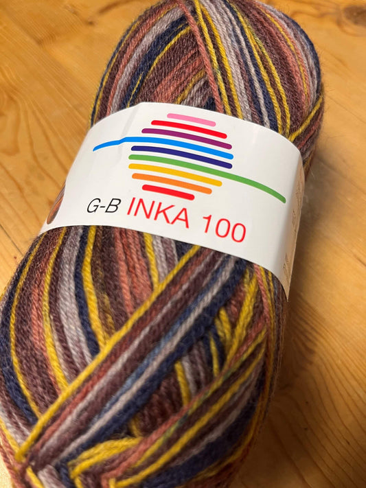 G-B Inka 100 - Strømpegarn 115